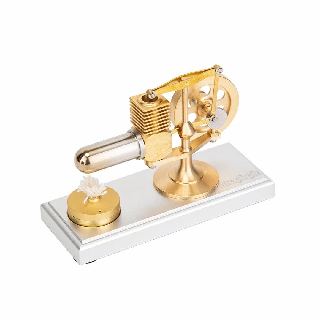 Sterling Engine Kit, Sterling Motor Mini-Balancierbar Balancierbar Aire Caliente Motor Externo Stirling Motor Modelo, Juguete Educativo Regalo de Cumpleaños para los entusiastas de la tecnología (RTR)