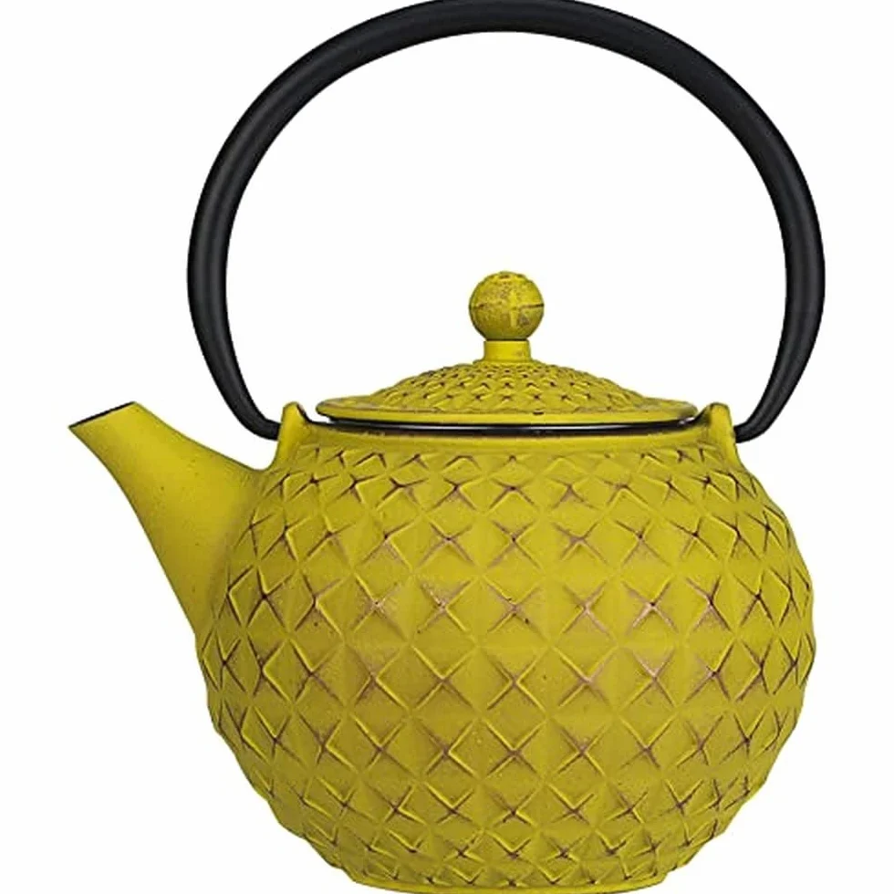 Cosy & Trendy 181009GG Sakai Tetera de Hierro Fundido con Filtro, 1 L, Dorado/Verde