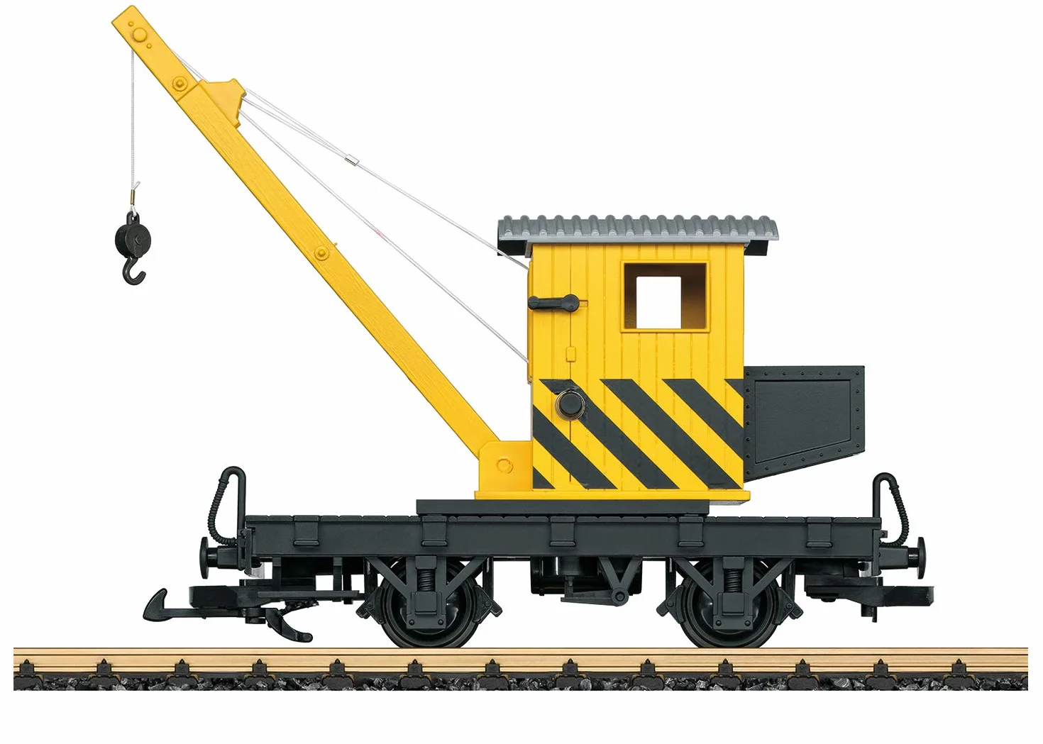 LGB – 40043 grúa – grúa giratoria con Gancho – Accesorios de Carga Funcional – Modelo detallado – Apto para Exteriores – a Partir de 15 años – Pista G – Escala 1:22,5