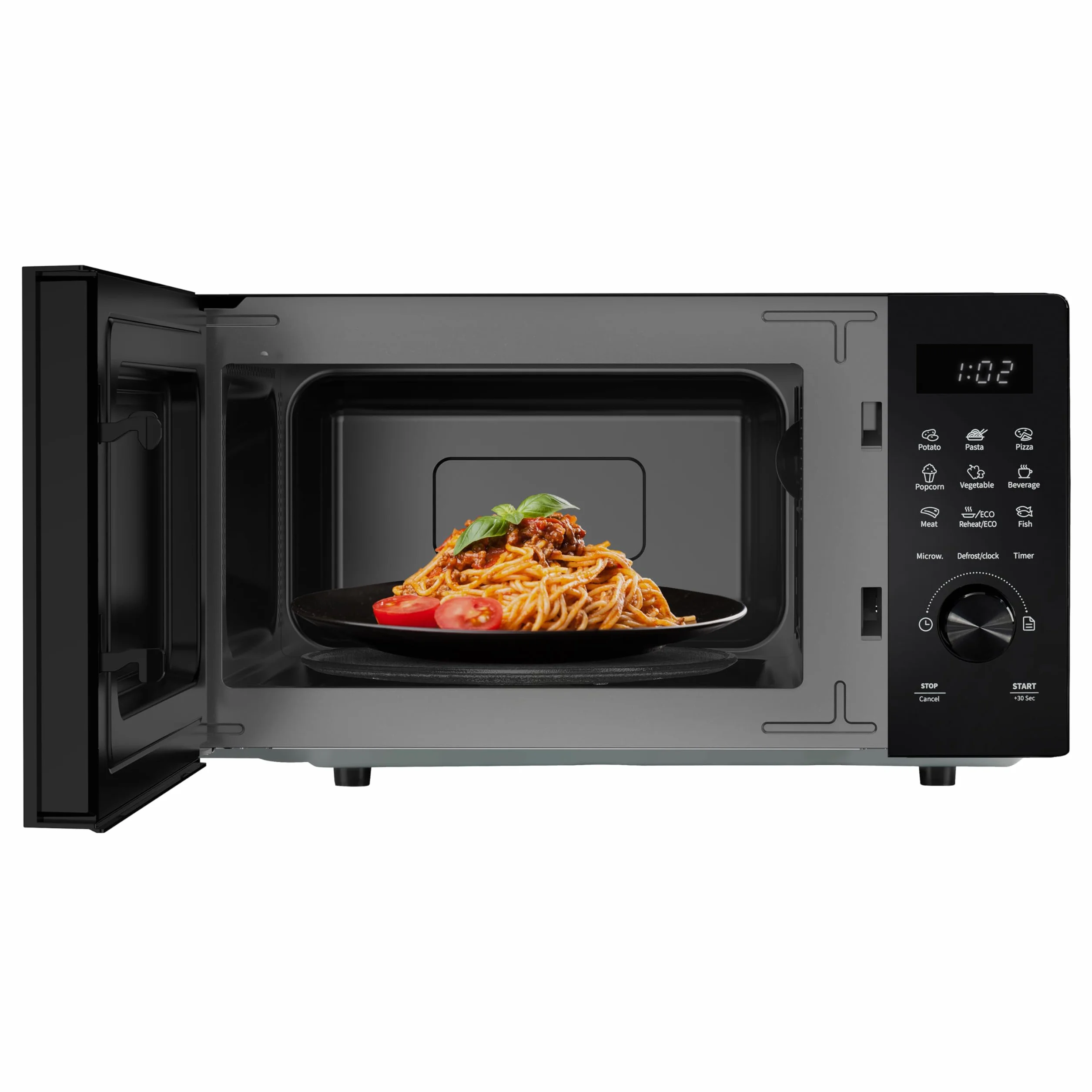 Hisense Microondas Digital con Grill 23L 800W Revestimiento Cerámico 10 Niveles de Potencia
