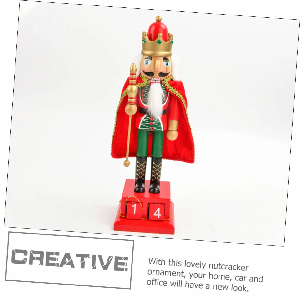 ABOOFAN Adornos De Cascanueces De Navidad De Madera Soldado De Figura De Cascanueces Decoración para Calendario De Regresiva De Navidad para Fiesta