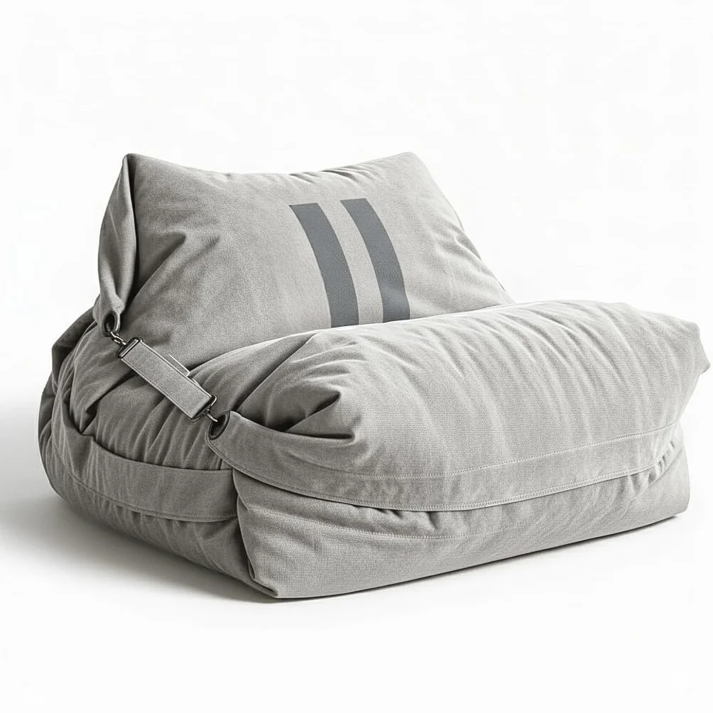 Aiire Sillón Puff con Relleno Incluido - Sofa Puf Gigante Moderno en Algodón Premium - Funda Desenfundable y Lavable - Bean Bag Chair para Jóvenes y Adultos - Puffs XXL [180x140]