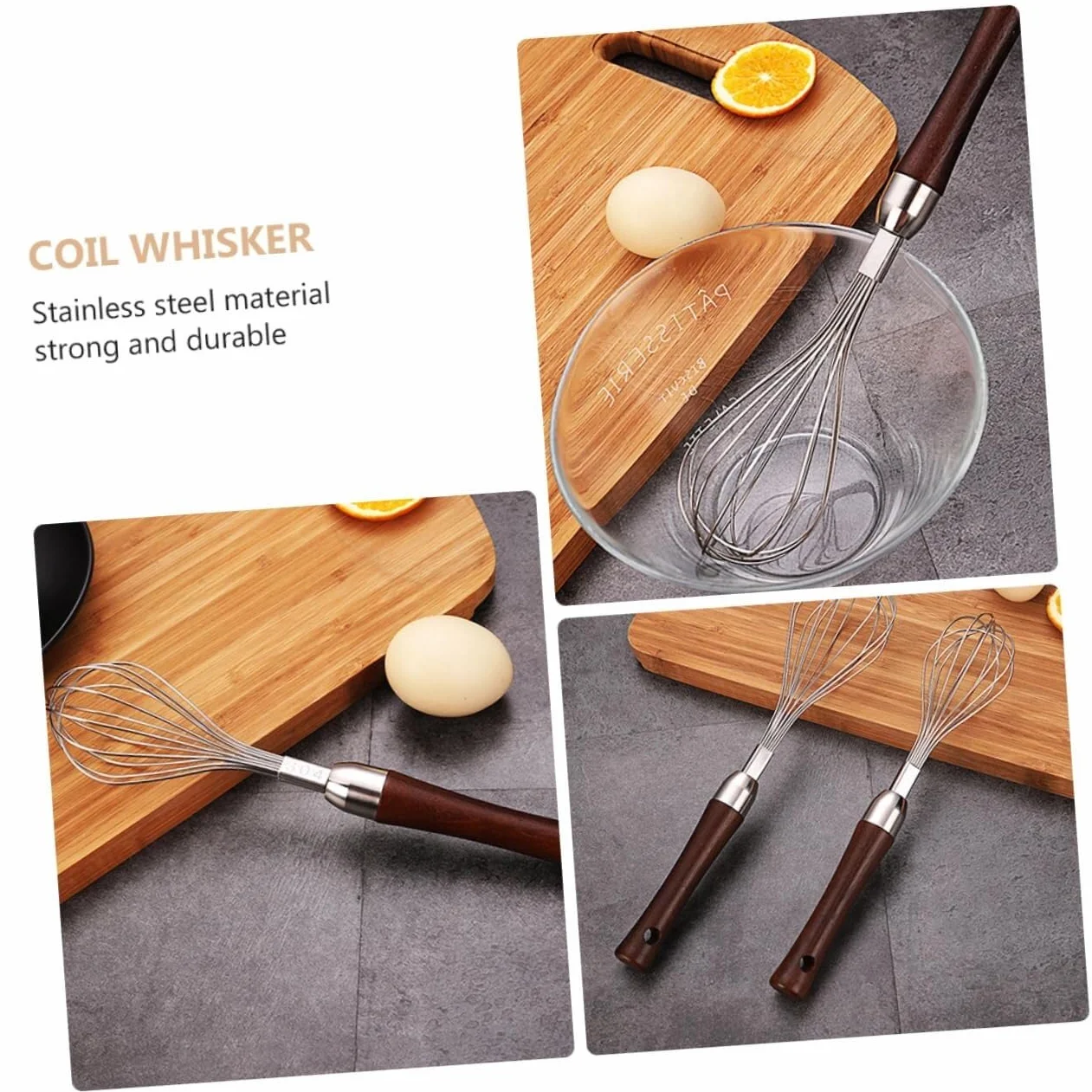 Batidor Varillas Cocina Batidor De Huevos De Mano De Acero Inoxidable, Batidora Manual Pequeña For Hornear, Pastelería De Cocina Barillas Batir Batidor De Huevo