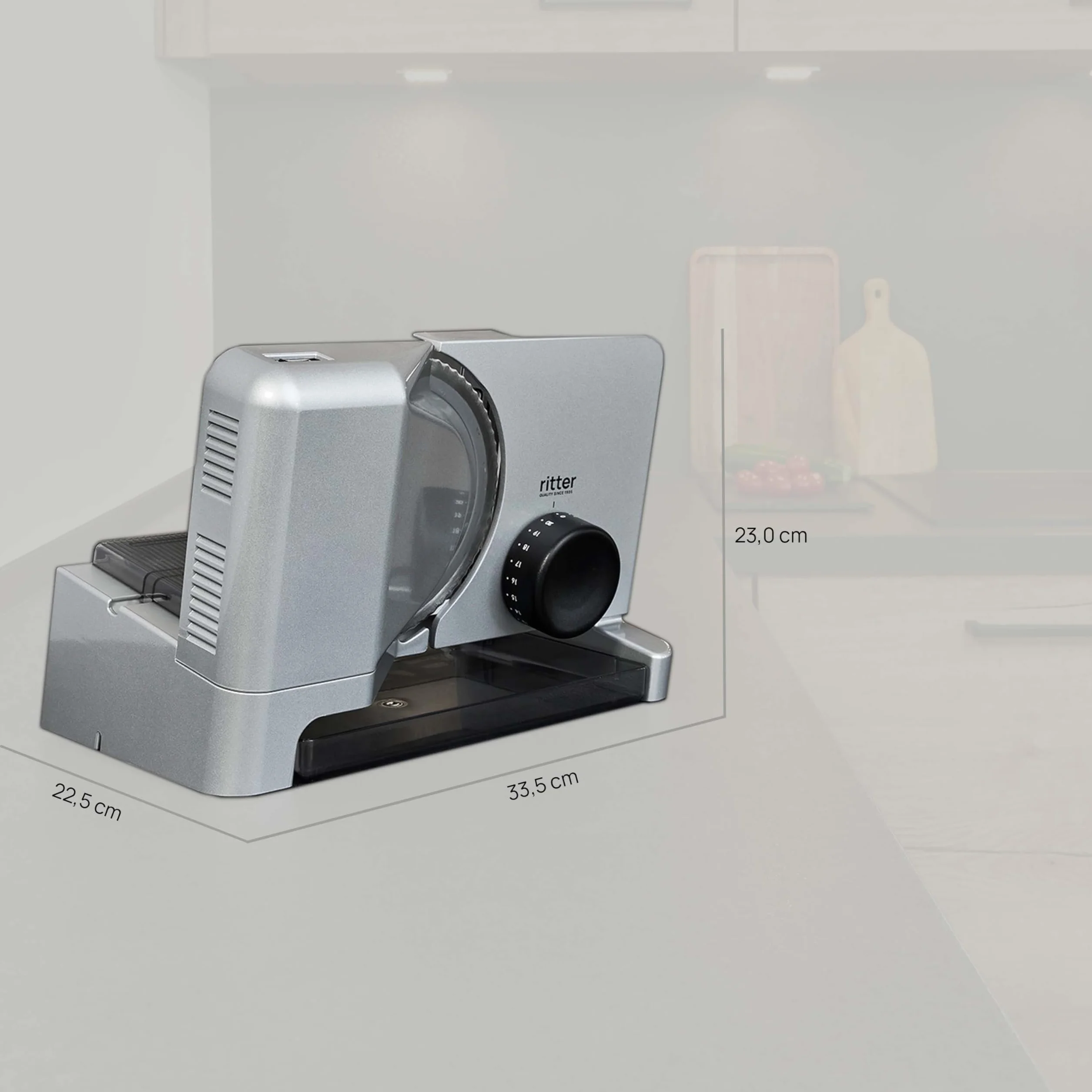 Ritter E 16 - Cortafiambres eléctrico con motor ecológico