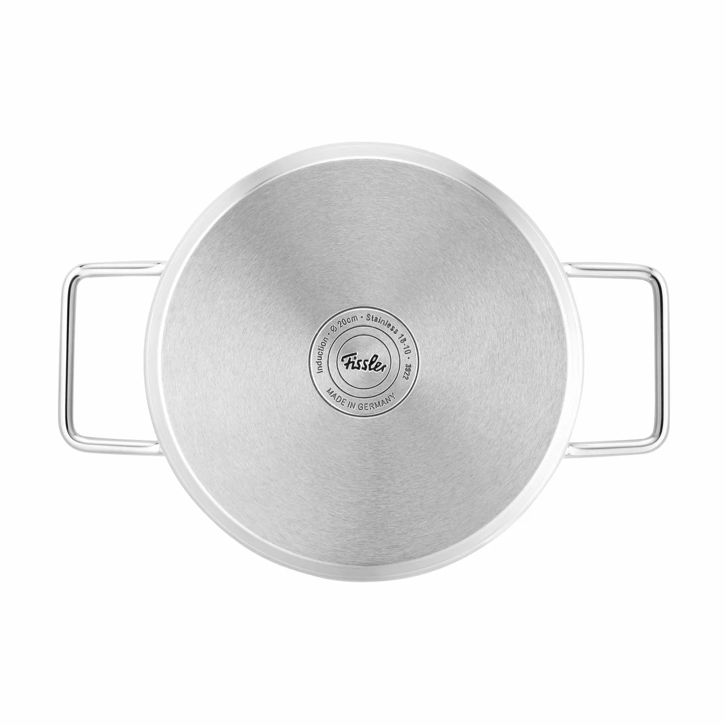Fissler Original-Profi Collection Olla de 3,6 L y 20 cm de Diámetro, Acero Inoxidable, con Tapadera Metálica, Escala de Medición Interior, Inducción