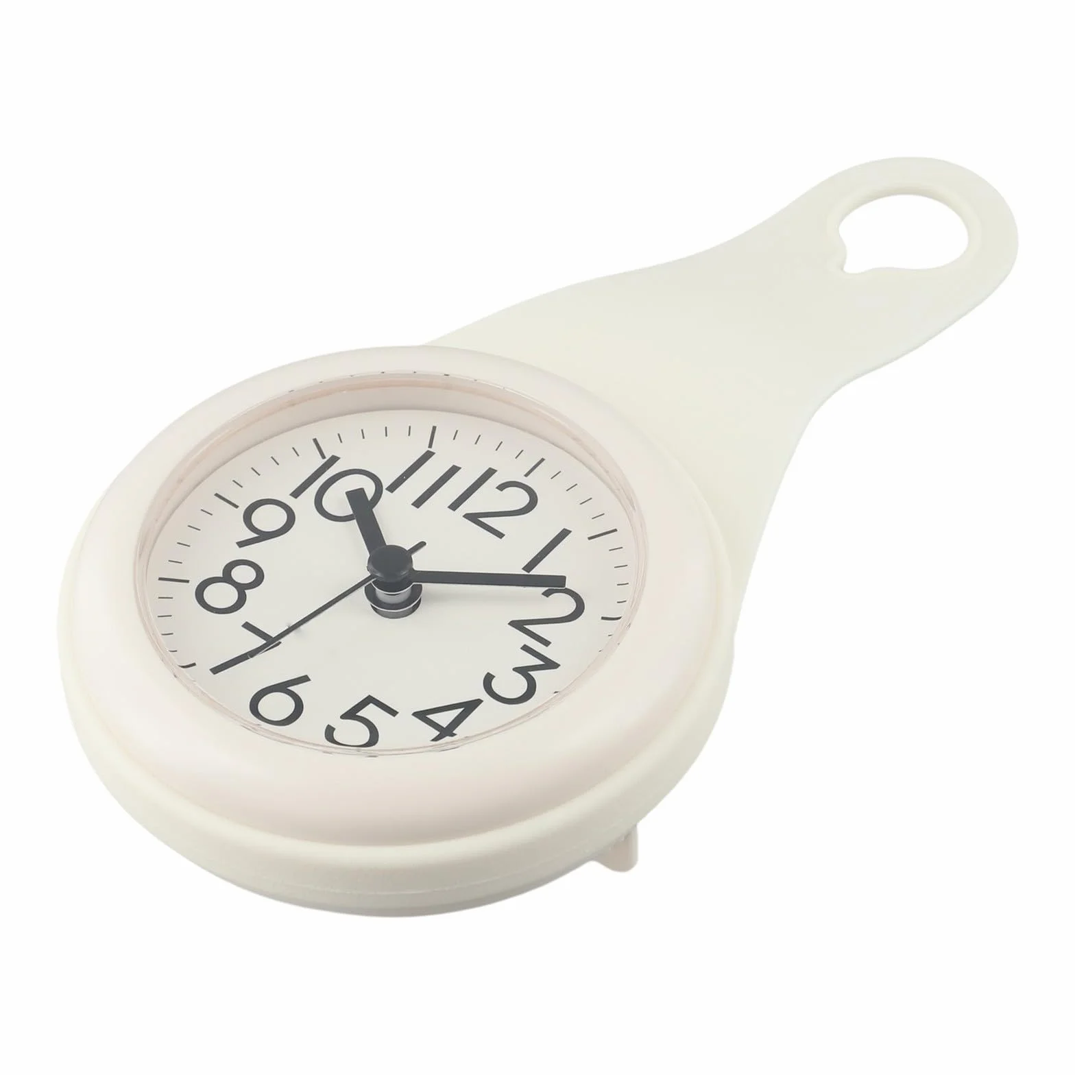 Reloj compacto impermeable pantalla digital para ducha blanco