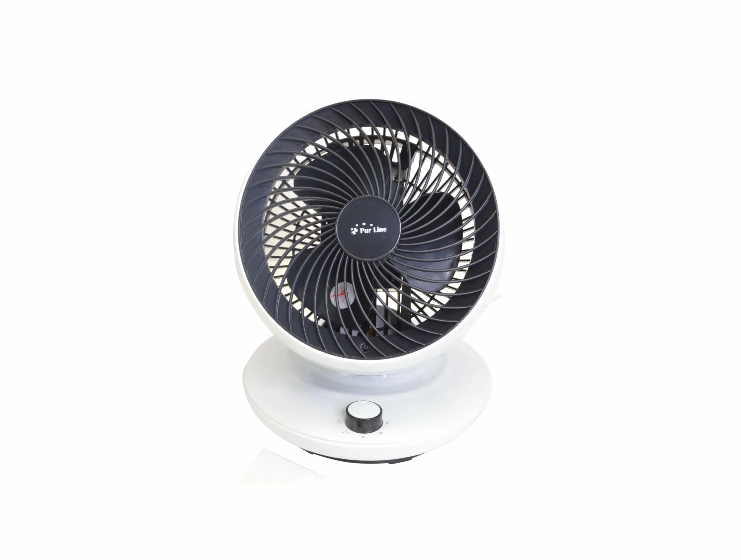 PUR LINE | Ventilador de Sobremesa 45W con Oscilación Vertical de 90º – 3 Velocidades, Diseño Compacto y Bajo Consumo, Ideal para Hogar u Oficina