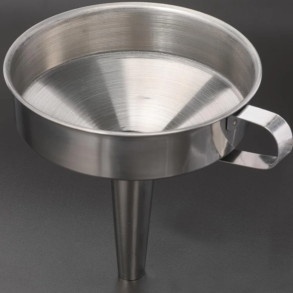 Embudo de Cocina de Acero Inoxidable 4.4 Pulgada con Asa para Llenar Botellas