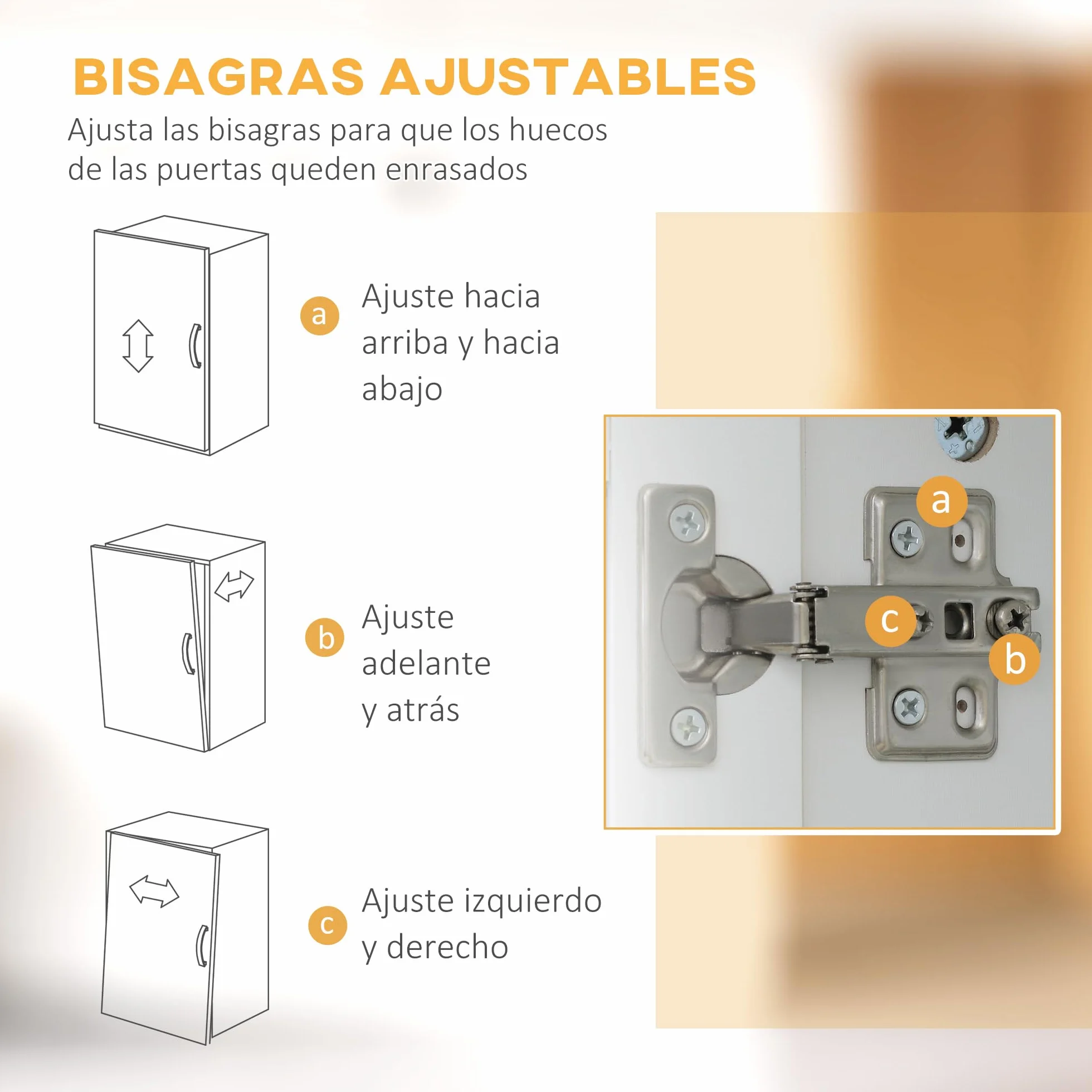 HOMCOM Alacena de Cocina Mueble Buffet de Cocina con 4 Puertas Cajón y Estantes Ajustables para Salón Comedor Estilo Moderno 60x38x161 cm Blanco