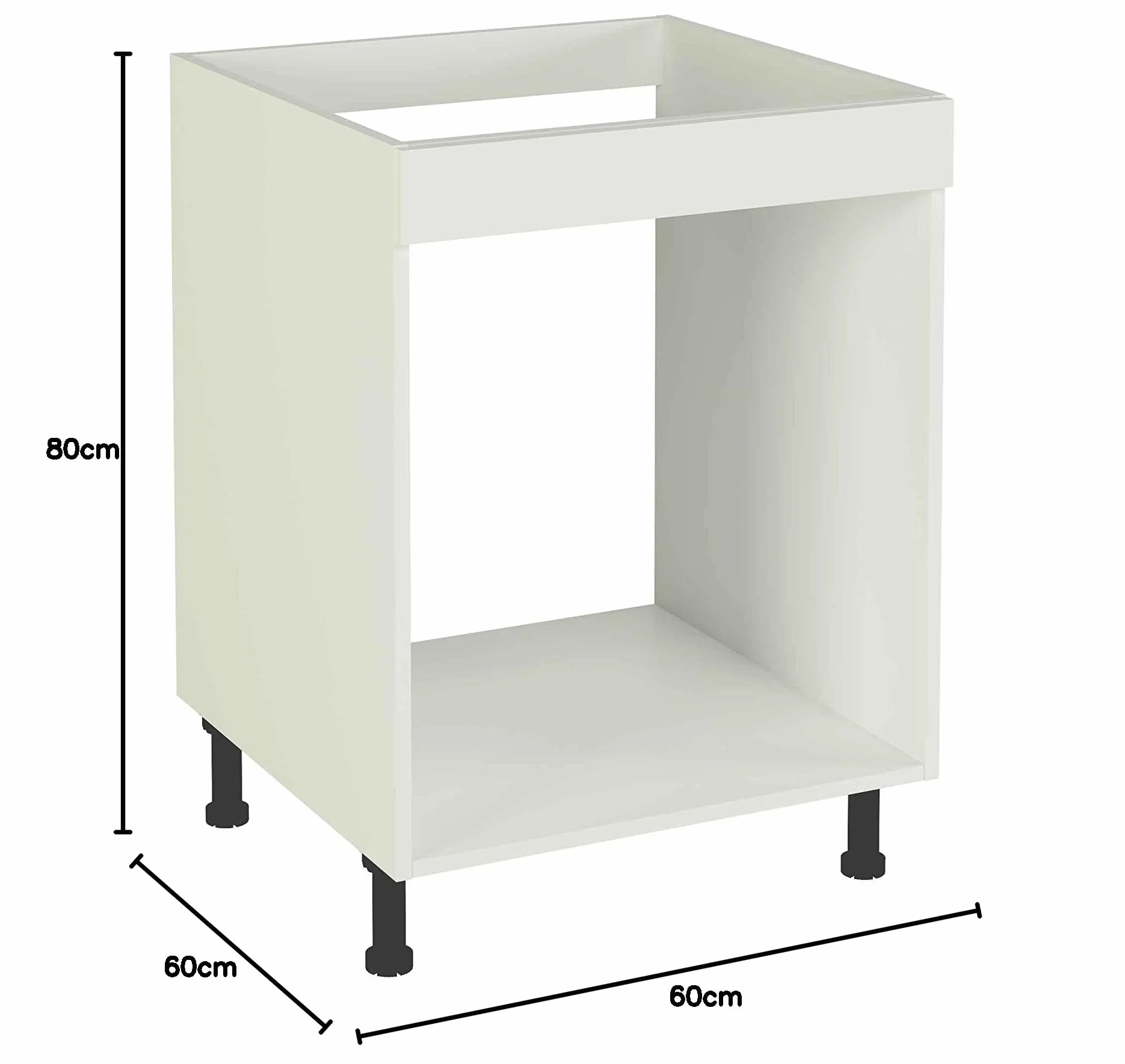 K-1400-BCO - Módulo de Cocina bajo Horno, Color Blanco Soft